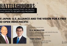 The Japan- US Alliance and the Vision for a Free & Open Indo-Pacific, 28 October 2020