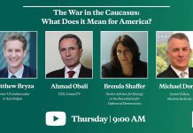 The War in the Caucasus: What Does it Mean for America? 17 December 2020