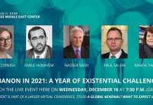 Lebanon in 2021: A Year of Existential Challenges, 16 December 2020