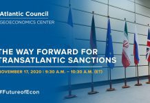 The Way forward for Transatlantic Sanctions, 20 November 2020