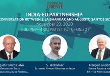India-EU Partnership: A Conversation between S. Jaishankar and Augusto Santos Silva,23 November 2020