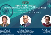 India and the EU: Fostering Multilateralism in a Multipolar World, 24 November 2020