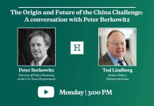 The Origin and Future of the China Challenge: A Conversation with Peter Berkowitz, 30 November 2020