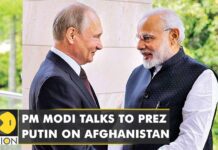 Indian PM Modi Talks to Russian President Putin on Afghanistan Crisis, 24 August 2021