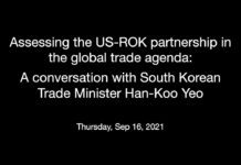 Assessing the US-ROK Partnership in the Global Trade Agenda,16 September 2021