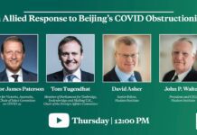 An Allied Response to Beijing’s COVID Obstructionism, 15 September 2021