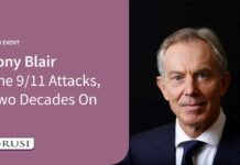 The 9/11 Attacks, Two Decades On with The Rt Hon Tony Blair, 10 September 2021