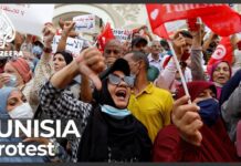 Tunisians Protest over President Saied’s Seizure of Powers, 19 September 2021