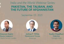 Pakistan, the Taliban, and the Future of Afghanistan, 3 September 2021