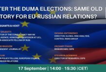 After the Duma Elections: Same Old Story for EU-Russian Relations? 17 September 2021