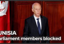 Tunisia Police Block MPs from Entering Parliament, 2 October 2021