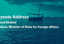 Ahmed Khaleel, Maldives Minister of State for Foreign Affairs, 19 September 2021