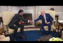 President Biden Participates in a Bilateral Meeting with Sheikh Tamim Bin Hamad Al-Thani, of Qatar, 31 January 2022