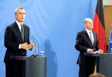 NATO Secretary General with the Chancellor of Germany Olaf Scholz, 18 January 2022