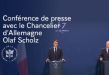 Conférence de Presse Conjointe du Président Emmanuel Macron et du Chancelier d’Allemagne Olaf Scholz, 25 January 2022