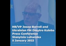 HR/VP Josep Borrell, Press Conference in Stanytsia, Ukraine, 5 January 2022