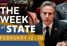 A Review of the Week’s Events at the State Department, Feb. 12 – Feb. 18, 2022