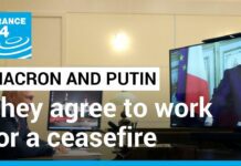 Macron and Putin Agree to Work towards a Ceasefire in Eastern Ukraine, 20 February 2022