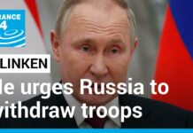 Blinken Urges Russia to Withdraw Troops from Borders, 1 February 2022