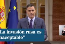 Pedro Sánchez Condena la Invasión Rusa a Ucrania, 24 Febrero 2022