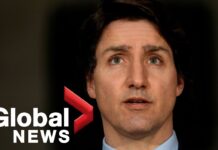 Trudeau Condemns Putin’s «Horrific, Unprovoked Attack», 24 February 2022