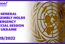 United Nations General Assembly Holds Emergency Meeting on Ukraine, 28 February 2022