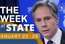 A Review of the Week’s Events at the State Department, Jan. 22 – Jan. 28, 2022,