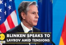 US Secretary of State Antony Blinken Speaks to Russian Foreign Minister Lavrov amid Tensions, 13 February 2022