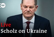 German Chancellor Olaf Scholz Press Conference on Ukraine with Luxembourg PM Bettel, 1 March 2022