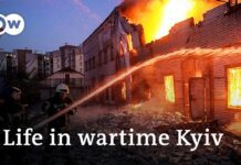 Heavy Damage in Ukraine Cities and the Capital Kyiv after Continuous Shelling, 17 March 2022