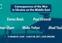 Consequences of the War in Ukraine on the Middle East, 17 March 2022