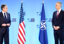 NATO Secretary General with US Secretary of State Antony Blinken, 4 March 2022