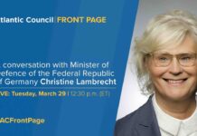 A Conversation with Minister of Defence of Germany Christine Lambrecht, 30 March 2022
