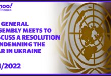 UN General Assembly Meets to Discuss a Resolution Condemning the War in Ukraine, Day 2, 1 March 2022