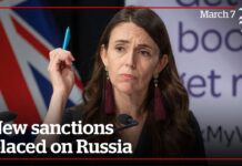New Zeeland: Jacinda Ardern Beefs up Russia Sanctions, 7 March 2022