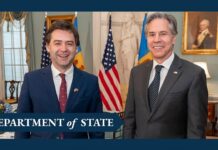 Secretary Blinken Meets with Moldovan Foreign Minister Nicu Popescu.18 April 2022