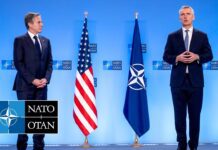 NATO Secretary General with US Secretary of State Antony Blinken, 6 April 2022