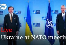 Ukrainian FM Kuleba Press Conference after Meeting with NATO Ministerial Counterparts, 7 April 2022