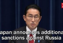 Japan Announces Additional Sanctions against Russia, 8 April 2022