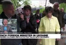 French FM Catherine Colonna Visits Kyiv for Talks with Zelensky, 30 May 2022