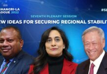 IISS Shangri-La Dialogue 2022: New Ideas for Securing Regional Security, 13 June 2022