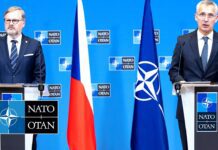 NATO Secretary General with Prime Minister of the Czech Republic Petr Fiala, 23 June 2022