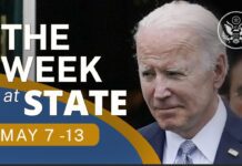 A Review of the Week’s Events at the State Department, May 7 – 13, 2022