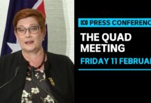 Marise Payne and Foreign Ministers of US, India and Japan Spoke after Quad Talks, 11 February 2022