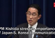 PM Kishida Stresses Importance of Japan-South Korea Communication, 27 April 2022
