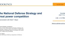 The National Defense Strategy and Great Power Competition: A Conversation with Mark T. Esper, 14 July 2022
