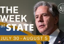 The Week at State • A Review of the Week’s Events at the State Department, July 30-August 5, 2022