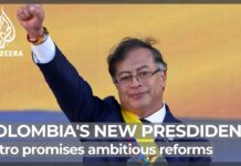 Gustavo Petro: Ex-Rebel Fighter Sworn in as Colombia’s President, 8 August 2022