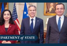 Secretary Blinken Meets with Kosovo President Vjosa Osmani and Kosovo Prime Minister Albin Kurti, 26 July 2022