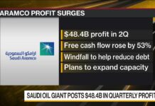 Saudi Aramco Profit Surges to $48.4 Billion, 15 August 2022